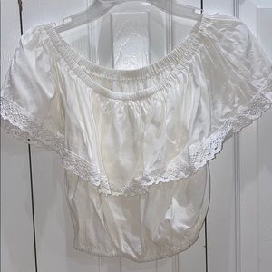 White off the shoulder top